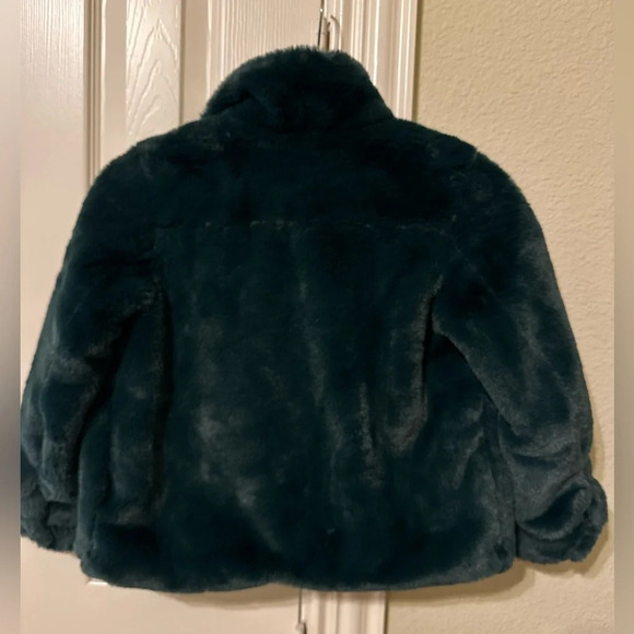 Emerald Green Faux Fur Jou Jou Jacket - size small. New with tags - Picture 3 of 8